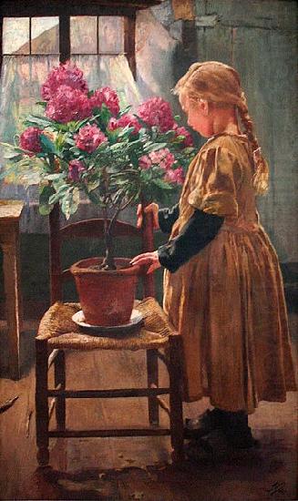 Leon Frederic Rhododendron in Bloom china oil painting image